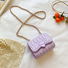 Load image into Gallery viewer, Heart Fashion Solid Color Mini Crossbody Bag
