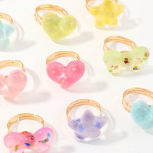 Load image into Gallery viewer, Cute Cartoon Stars Heart 20 Pcs Ring set
