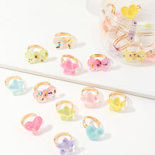 Load image into Gallery viewer, Cute Cartoon Stars Heart 20 Pcs Ring set
