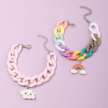 Load image into Gallery viewer, Rainbow Cloud Cute Bracelet
