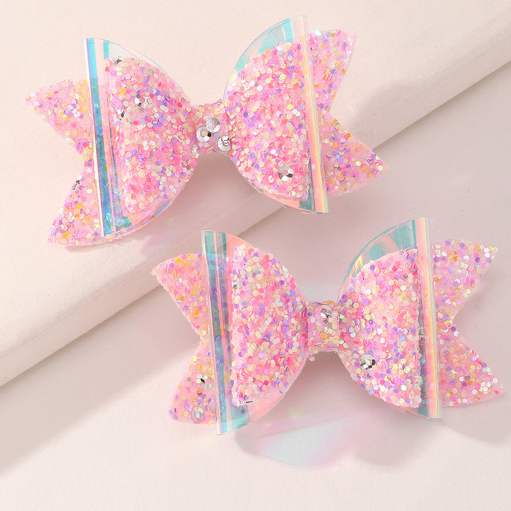 Share Sequin Bow Hairclip