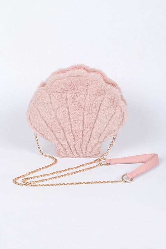 SeaShell Faux Fur Clutch