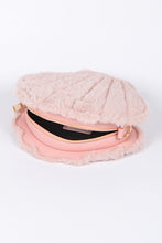 Load image into Gallery viewer, SeaShell Faux Fur Clutch
